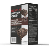 MUSASHI Protein Crisp Bar sabor chocolate con leche, placer sabroso.