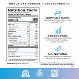Muscle Feast carbohidratos complejos de avena en polvo para energía estable.