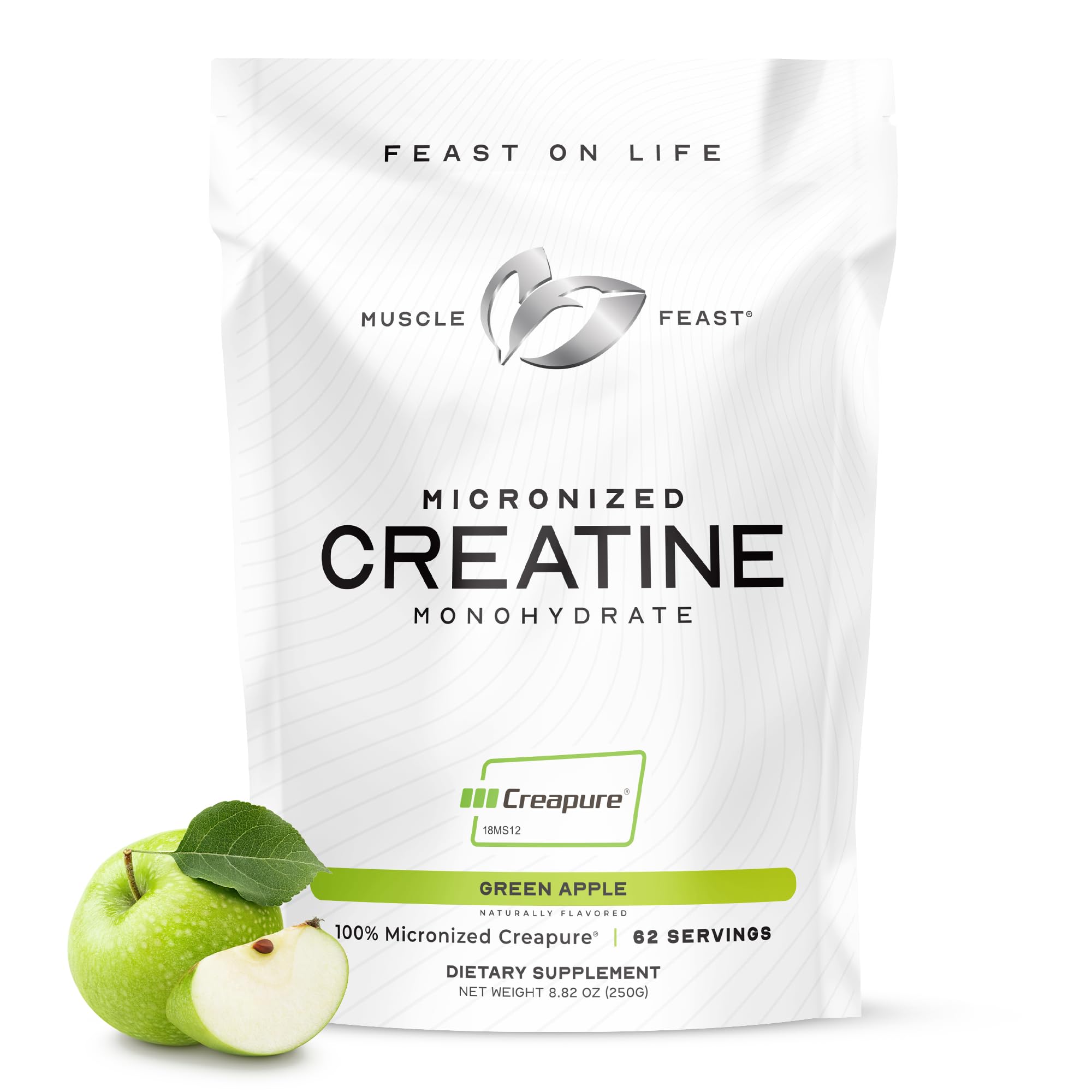 Muscle Feast Creapure: creatina micronizada en polvo para mejor absorción