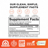Mezcla con agua: Creapure de Muscle Feast se disuelve fácilmente para uso rápido.