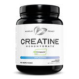Muscle Feast Creapure Creatine Monohydrate polvo sin sabor para energía sostenida.