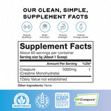 Producto vegano Creapure en polvo para deportistas exigentes.