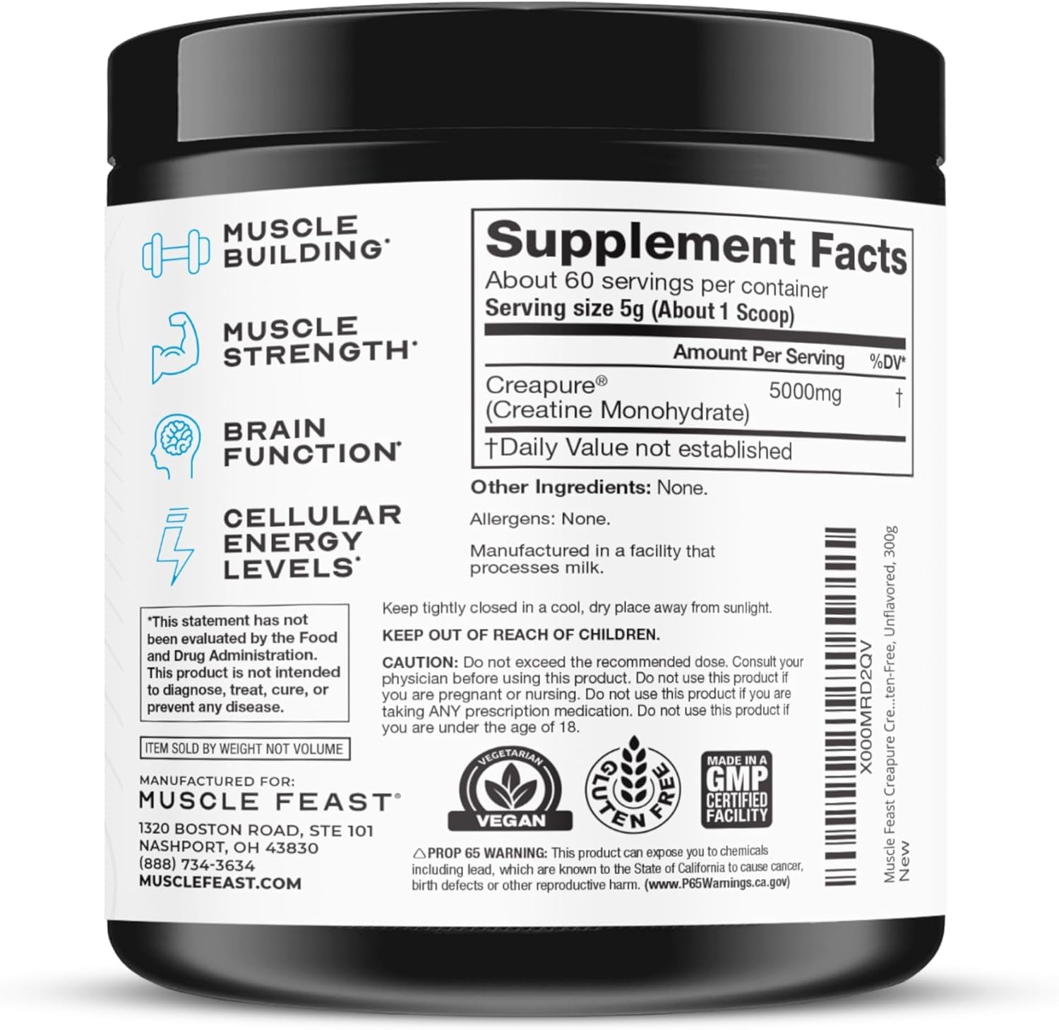 Pureza del 99.9% para una rutina confiable de entrenamiento.