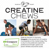Muscle Feast gomitas creatina dosis diaria para consistencia en la rutina