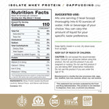 Etiqueta diseño nuevo Muscle Feast Whey Isolate en estante