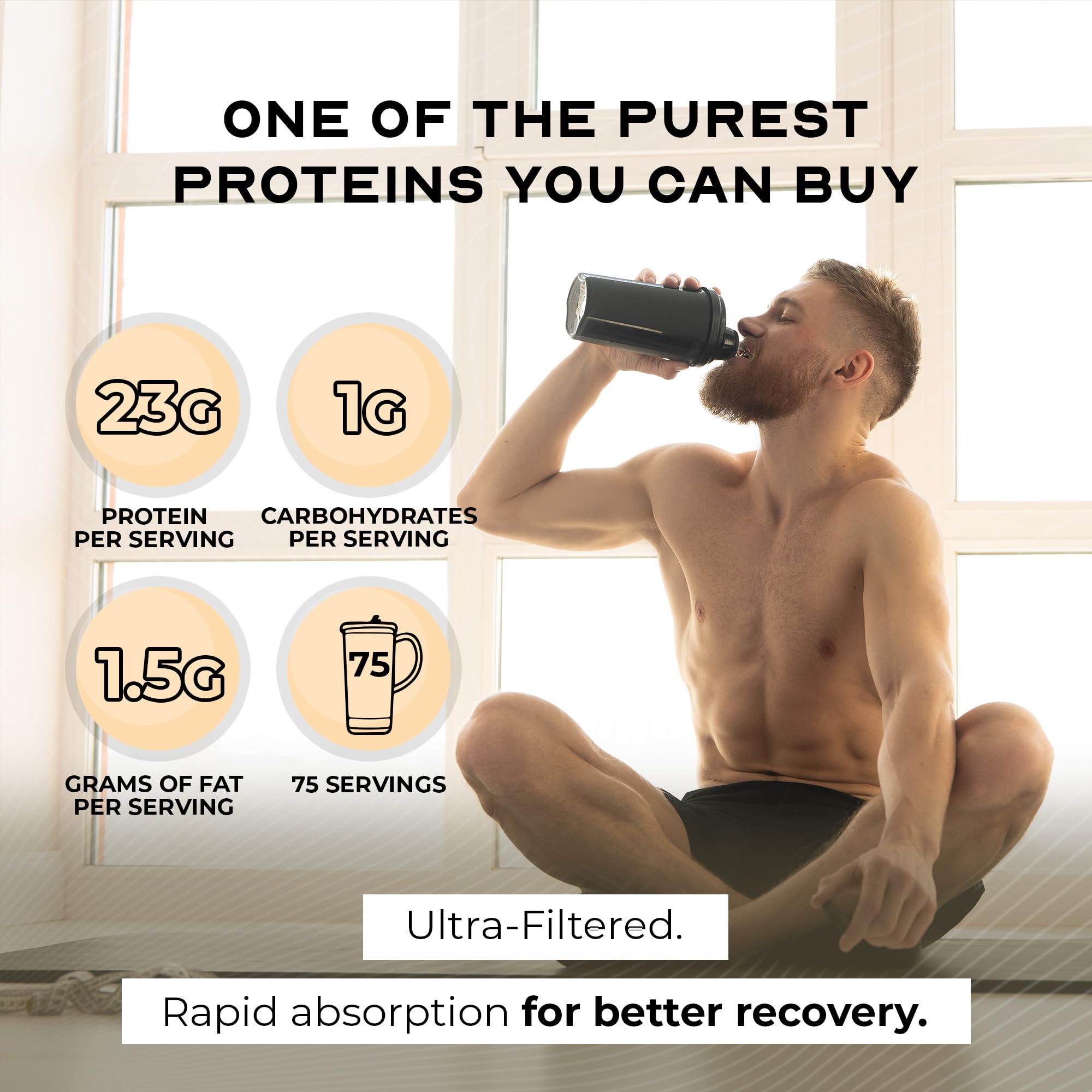 Muscle Feast Whey: mezcla suave sin grumos para batidos rápidos.