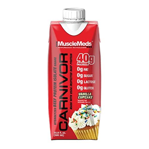MuscleMeds Carnivor RTD: absorción rápida gracias a la proteína hidrolizada.