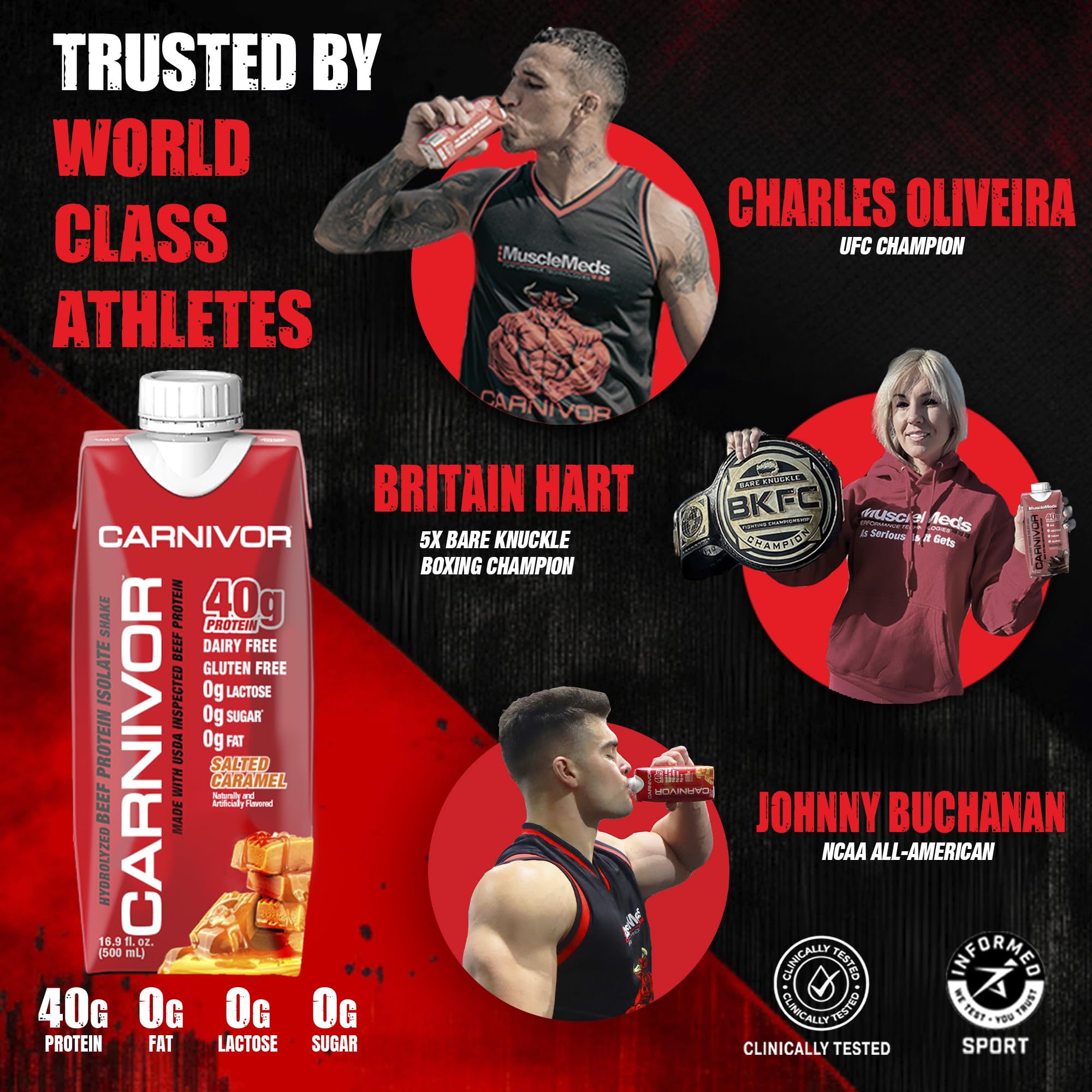 MuscleMeds Carnivor RTD: uso diario sencillo gracias a su formato listo para beber.