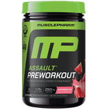 MusclePharm Assault, bote medidor para medir porciones y energizar entrenamiento.