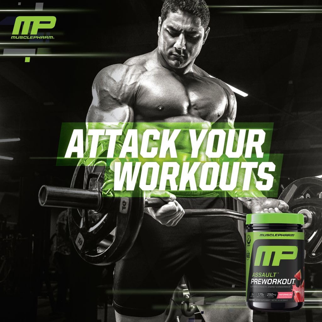 MusclePharm Assault, certificado de calidad para seguridad en sesiones exigentes.