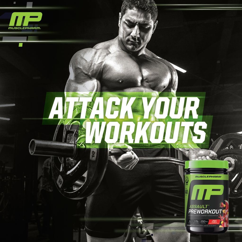 MusclePharm Assault, persona entrenando para rendimiento sostenido