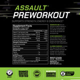 MusclePharm Assault: cafeína para enfoque y rendimiento en cada serie.