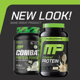 Porción medidora de MusclePharm Combat Protein para dosificación rápida tras entrenar.