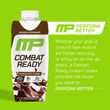 MusclePharm Combat Ready, etiqueta resalta glutamina 8,7 g para soporte muscular