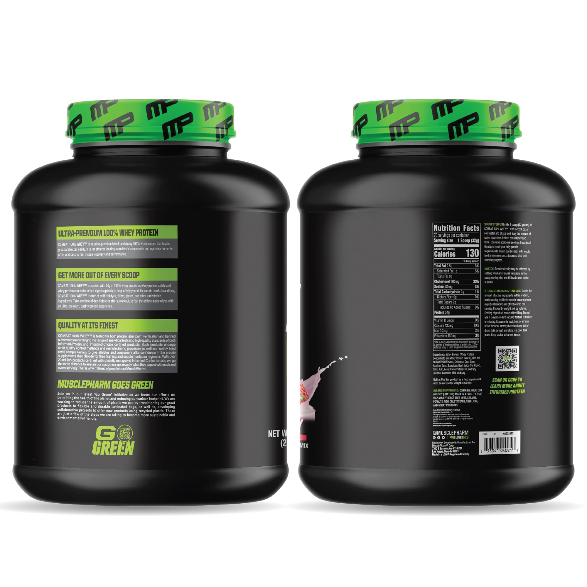 MusclePharm Combat Whey fórmula de alto rendimiento para actividades deportivas