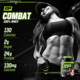 MusclePharm Combat Whey etiqueta certificada para seguridad en atletas