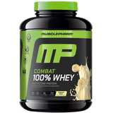MusclePharm Combat Whey platano, lata para recuperacion tras entrenamiento intenso