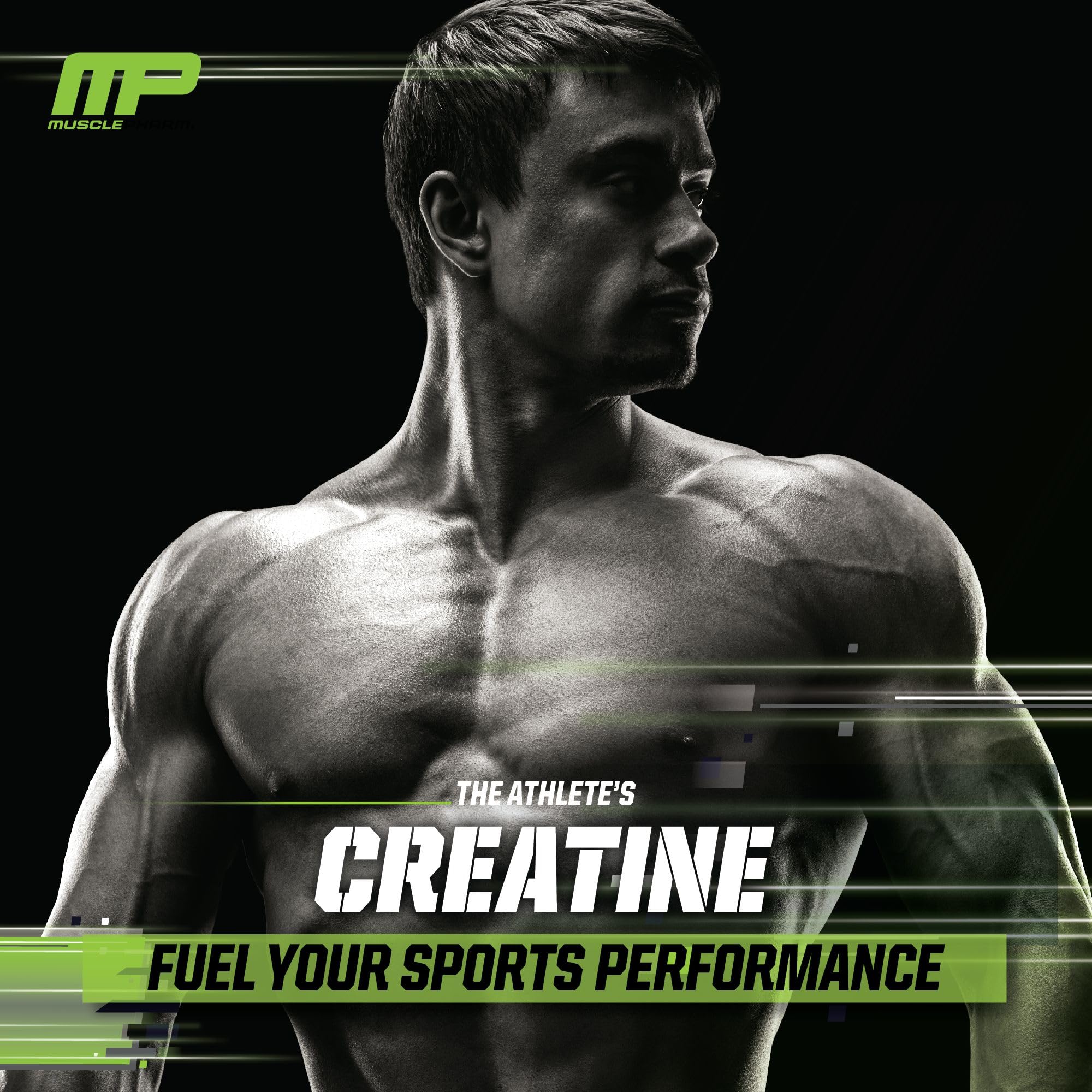 MusclePharm Creatine Monohydrate para pre-entrenamiento mejora la energía de inicio