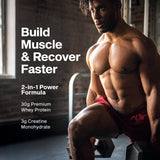 Etiqueta Nitro-Tech resalta 3 g de creatina y 6.6 g de BCAA para soporte de entrenamiento