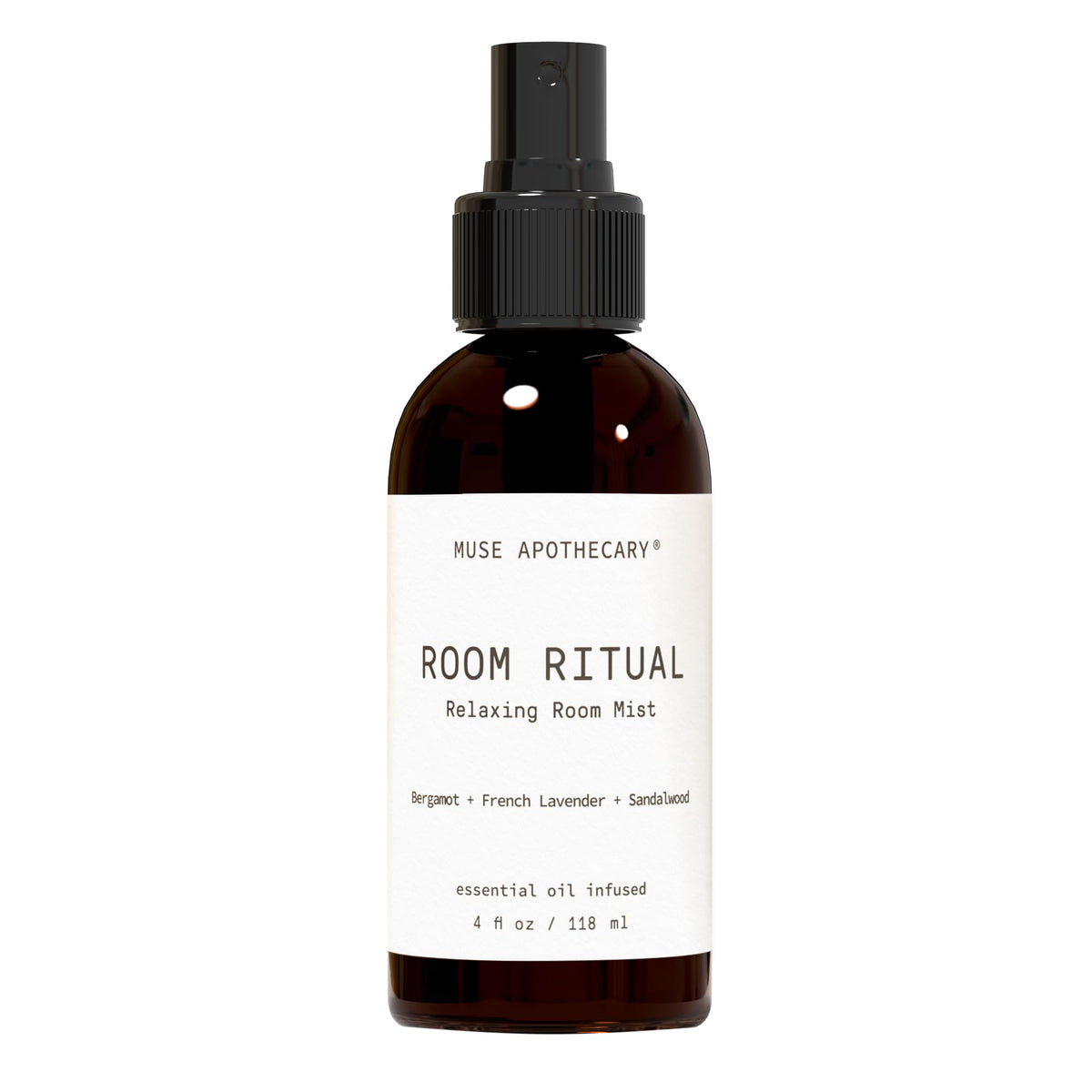 Muse Apothecary Ritual de habitación, botella 4oz, ideal para relajación diaria en casa