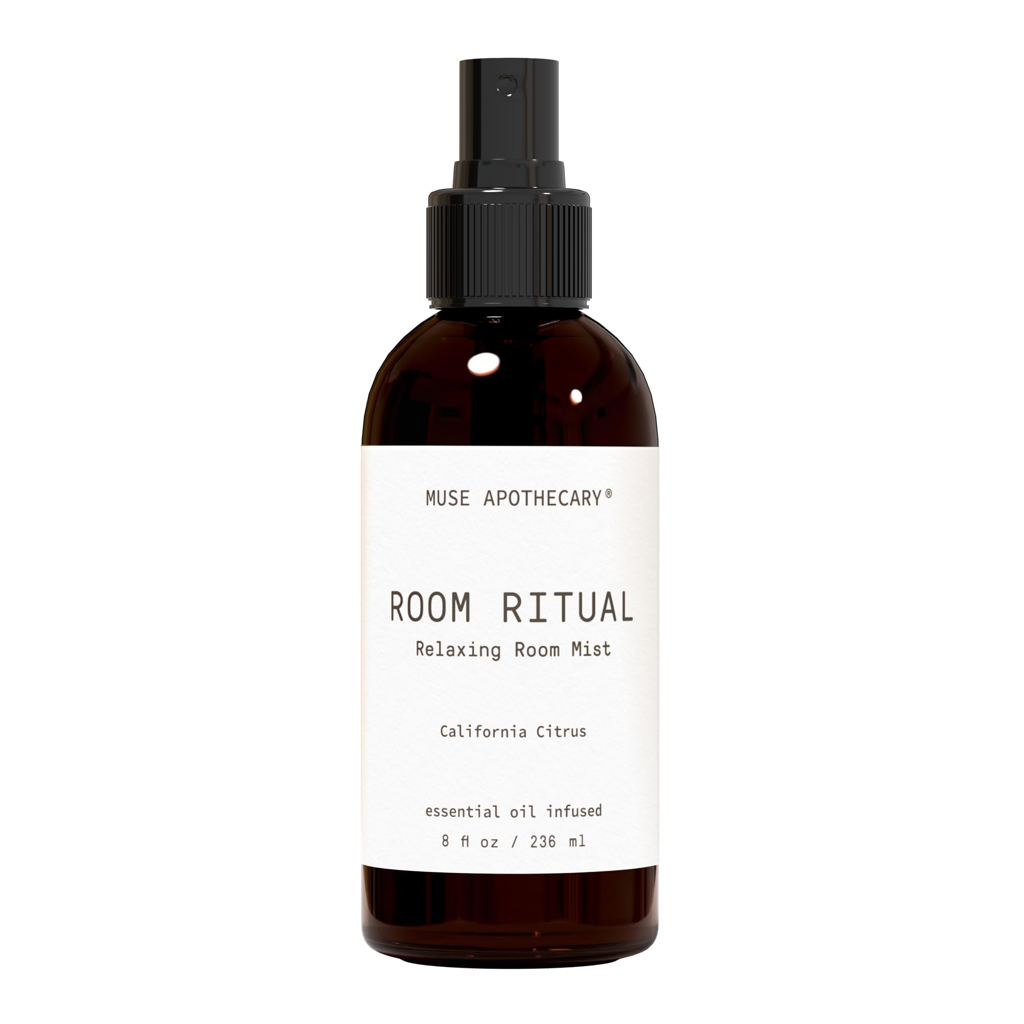 Muse Apothecary Room Ritual, botella de bruma aromática para relajar el ambiente.