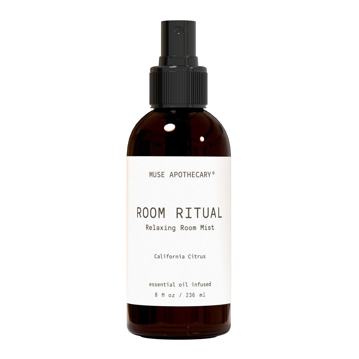 Muse Apothecary Room Ritual, botella de bruma aromática para relajar el ambiente.