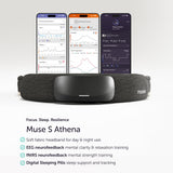 Muse S Athena, integración con app, ofrece seguimiento en tiempo real y progreso.