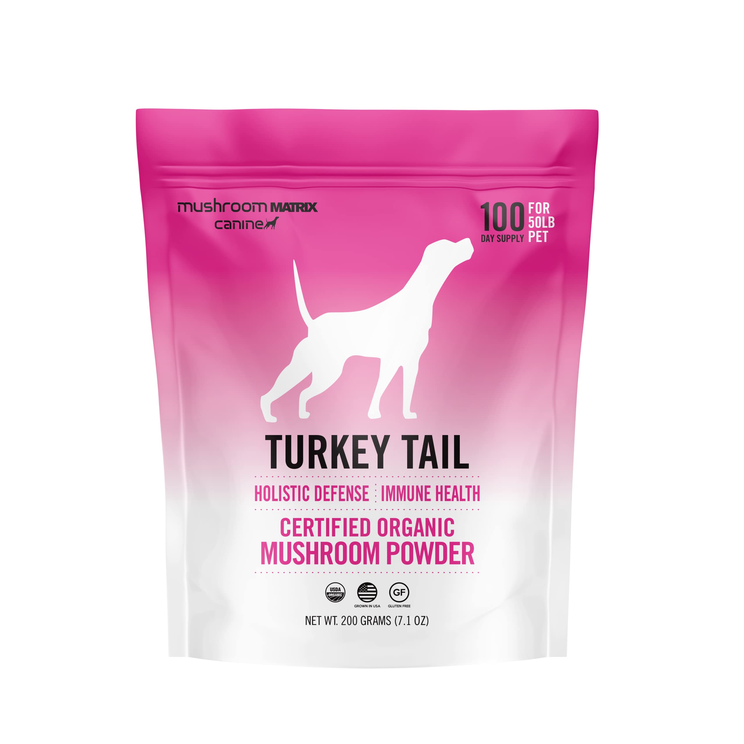 Mushroom Matrix polvo cola de pavo para mascotas, apoya la inmunidad