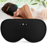 Musicozy mascarilla de sueño de bambú, vista frontal, comodidad fresca para dormir.