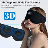 MUSICOZY diadema para dormir con bafle nasal que oculta la luz.