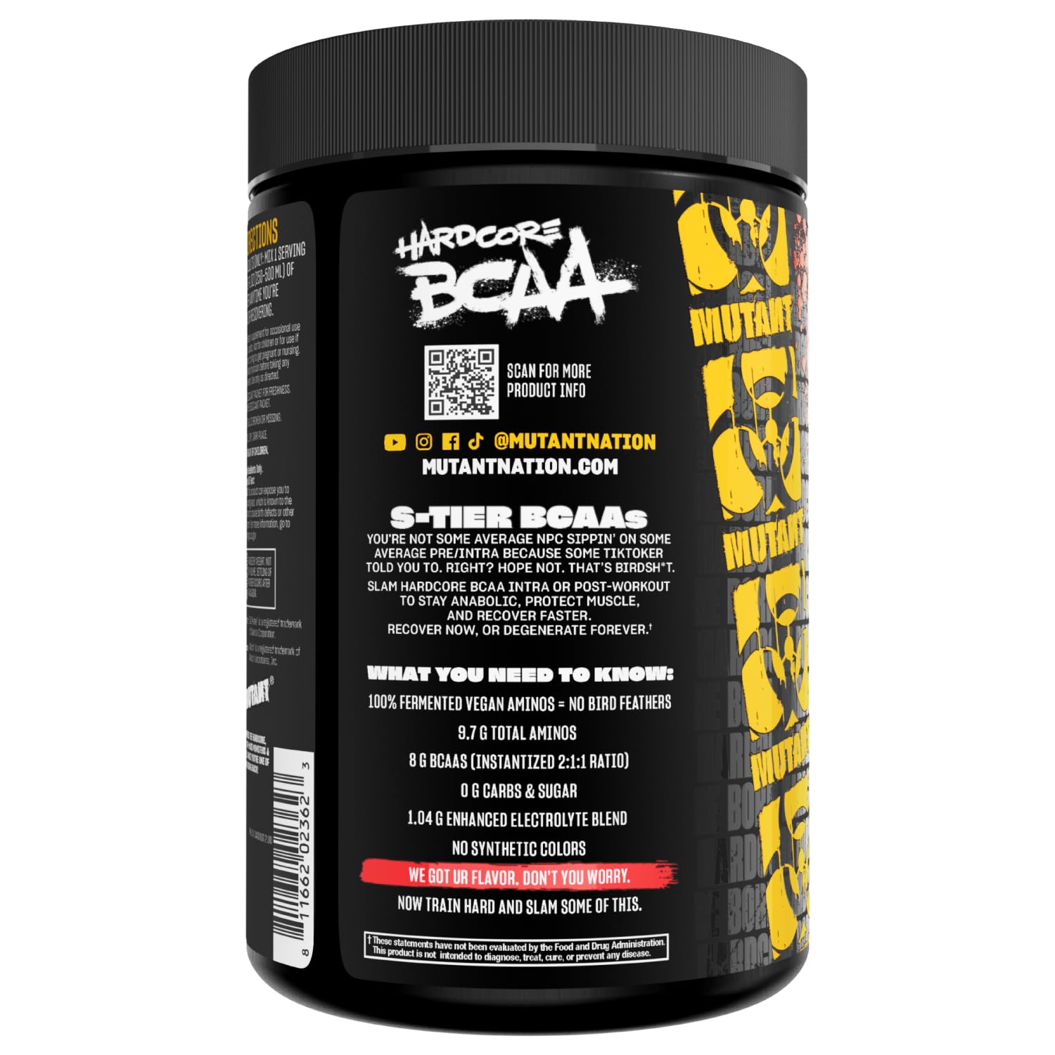 Escena de entrenamiento con Mutant Hardcore BCAA