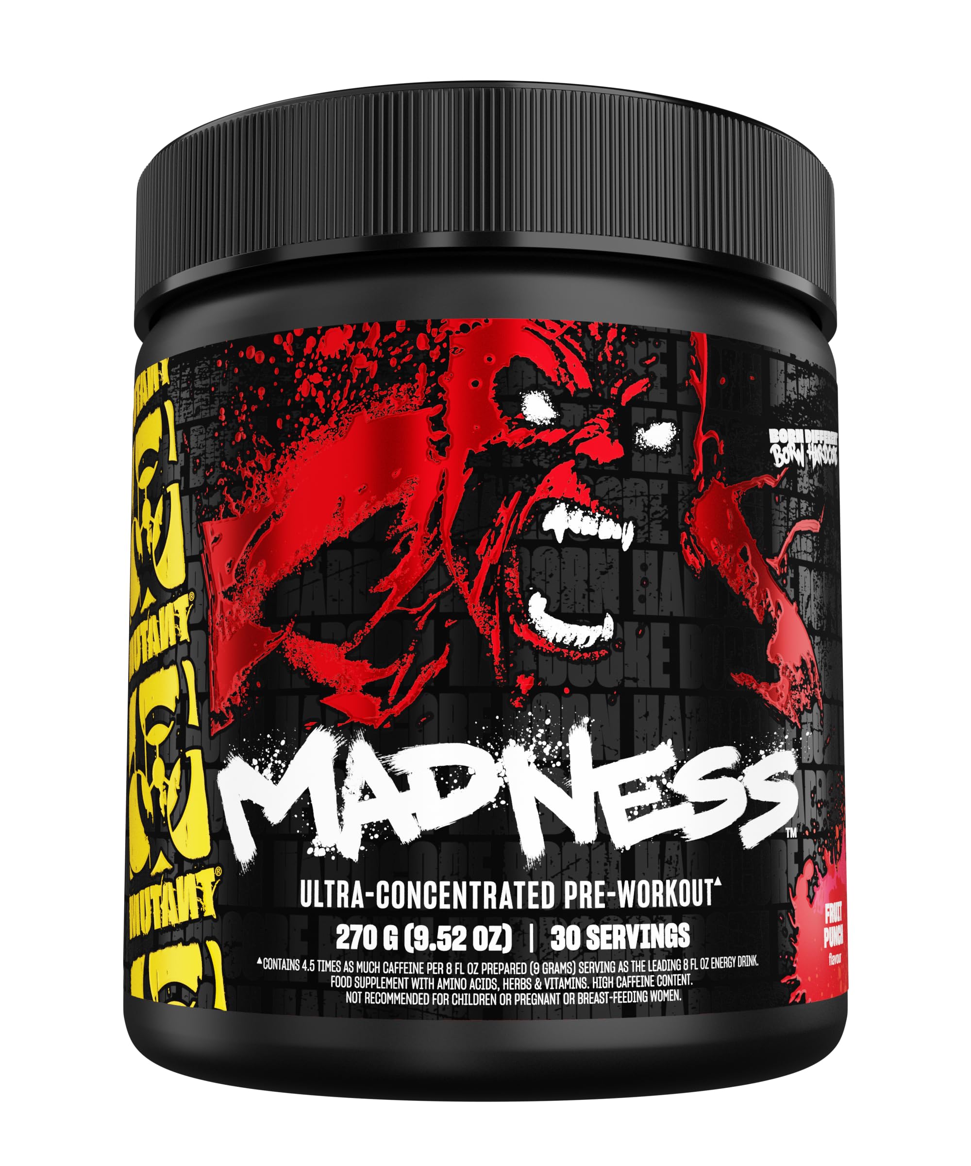 Mutant Madness botella-verter: energía para entrenamientos intensos.