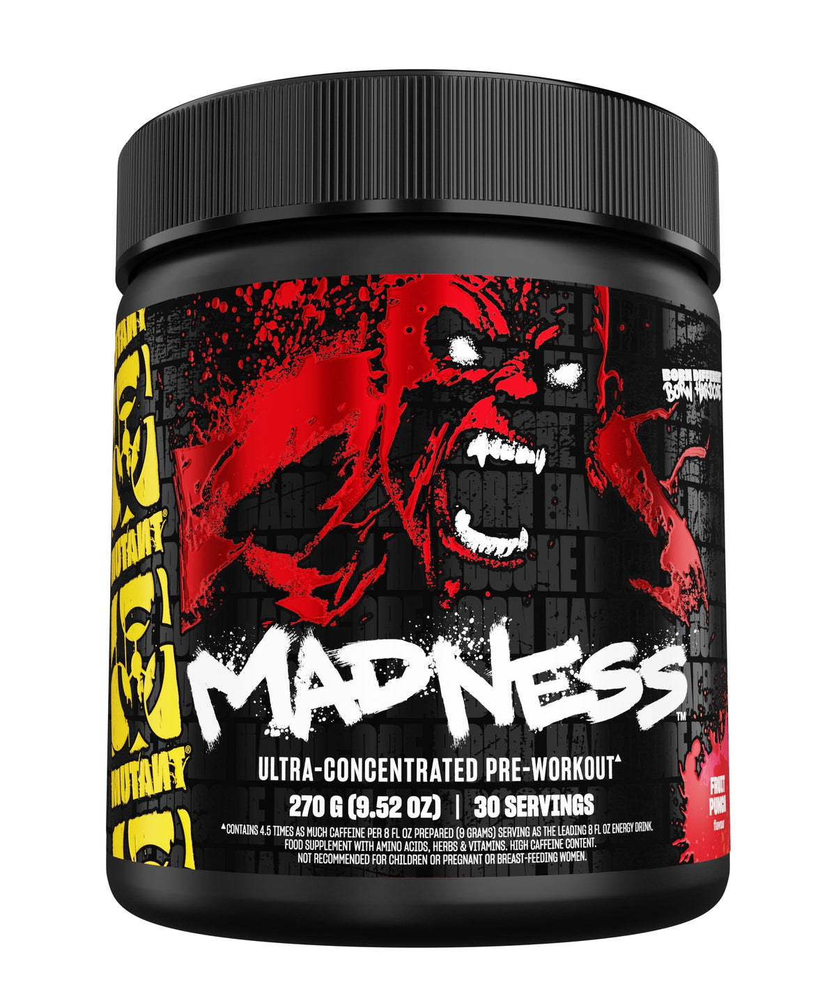 Mutant Madness botella-verter: energía para entrenamientos intensos.