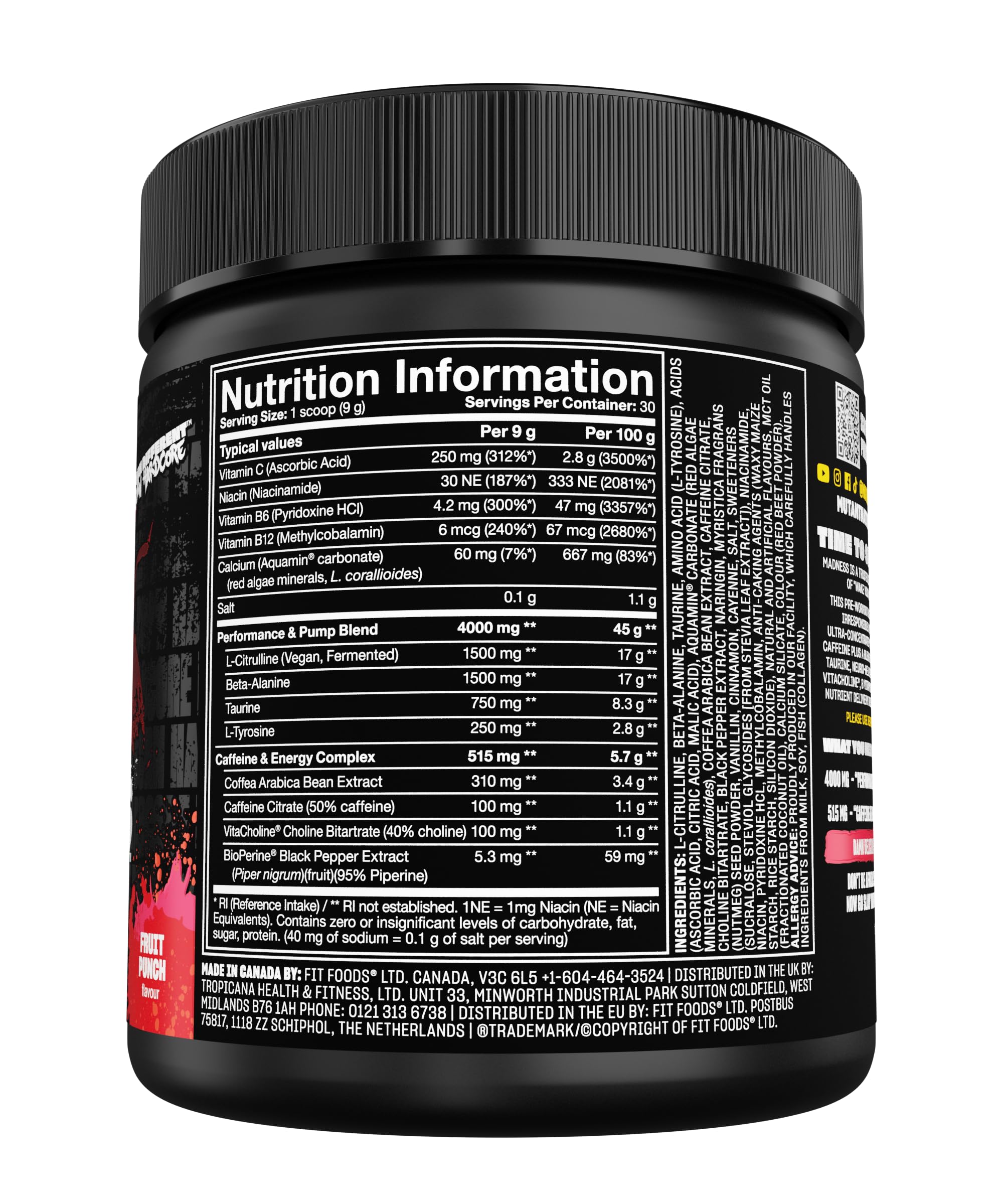 Mutant Madness energia-impulso: potencia la concentración y la energía.