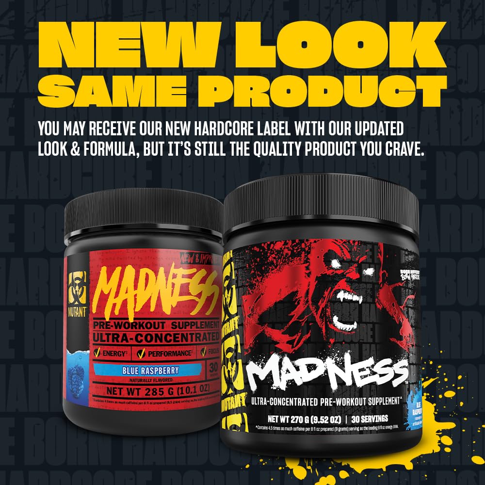 Mutant Madness polvo-en-vaso: se disuelve fácilmente para tu sesión.