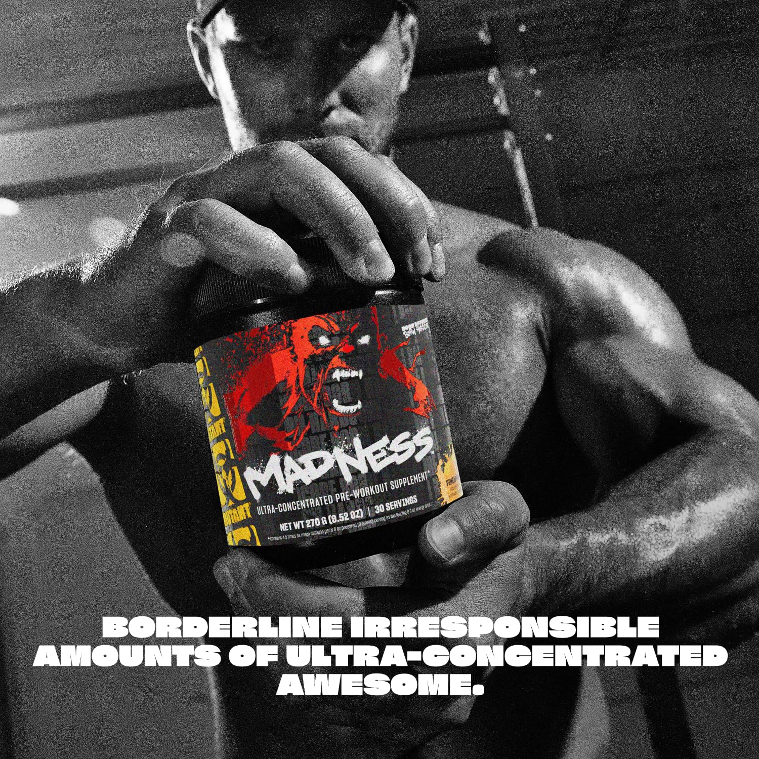 Mutant Madness Polvo limonada listo para mezclar y entrenar