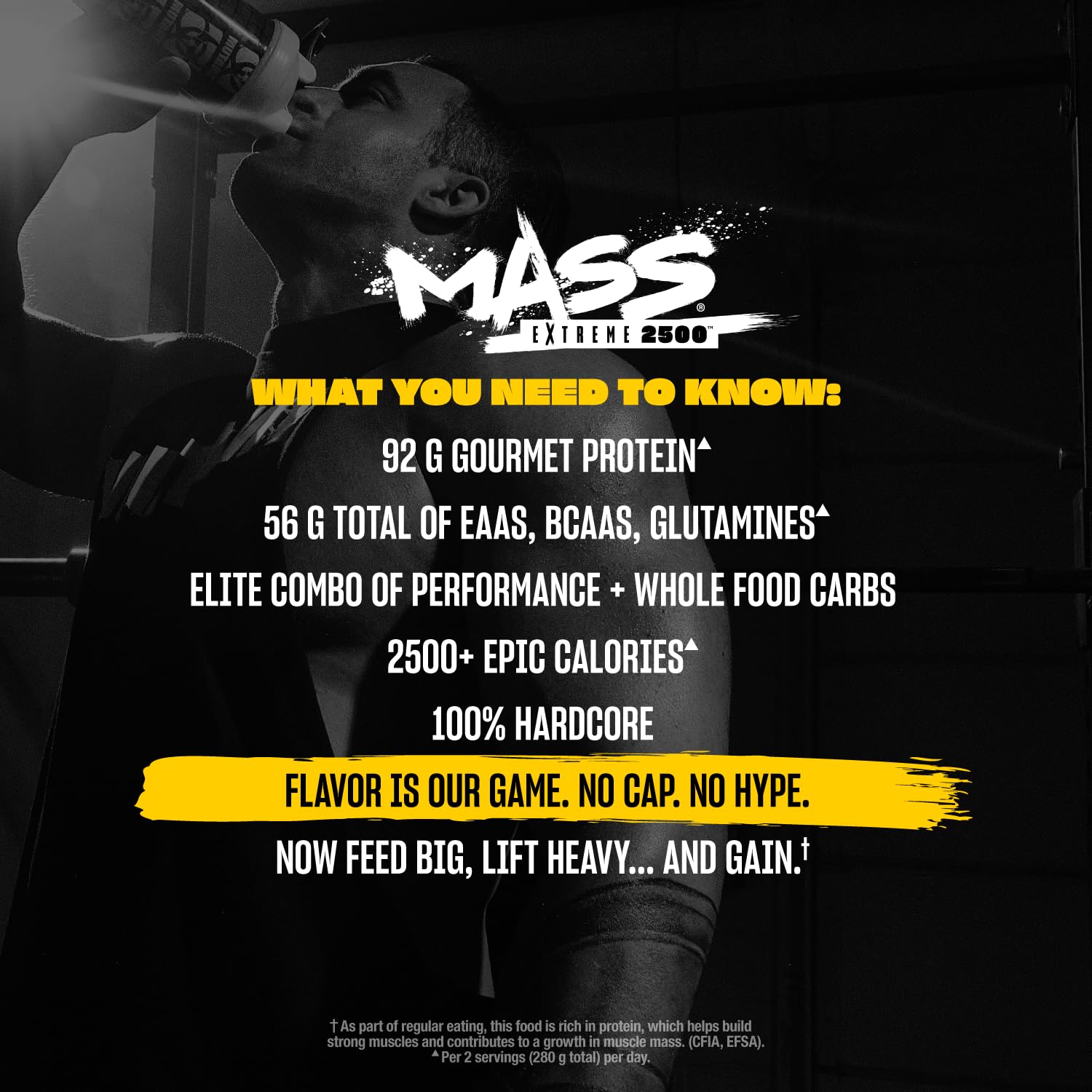 Mutant Mass Extreme 2500, sabor chocolate intenso en batido
