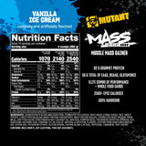 Mutant Mass Extreme 2500: sabor vainilla-helado y disolución fácil