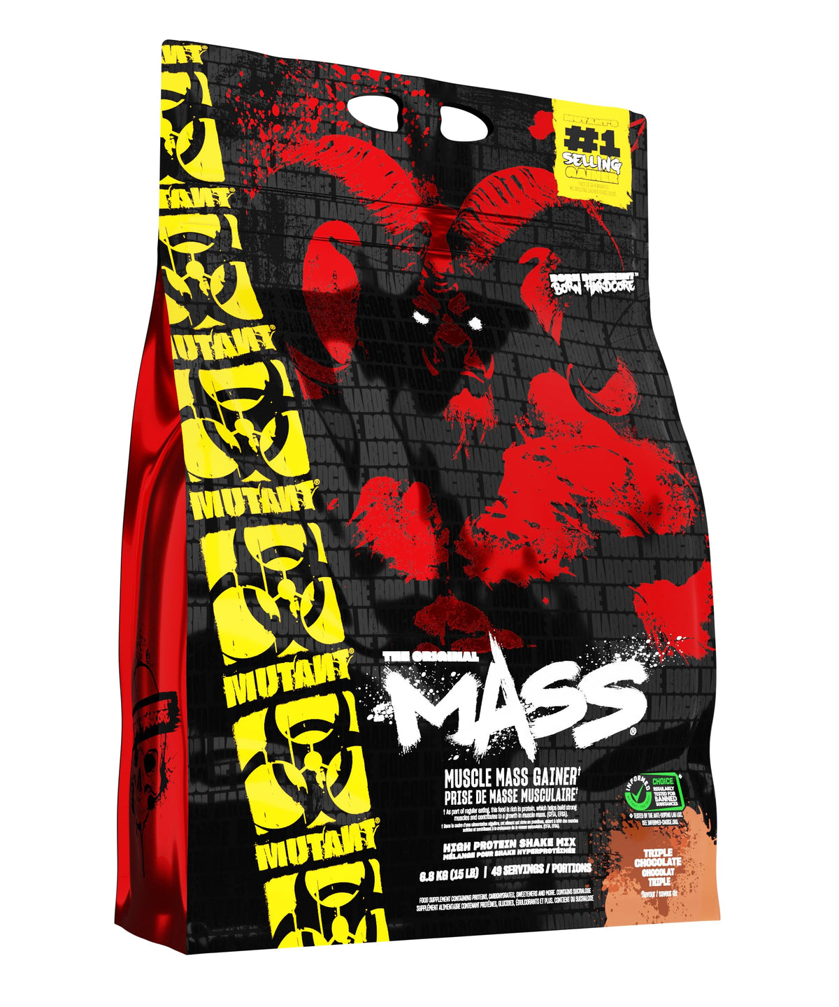 Mutant Mass: vertiendo desde la lata para un batido rápido de alta energía.