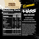 Mutant Mass sabor galletas crema ideal para batidos