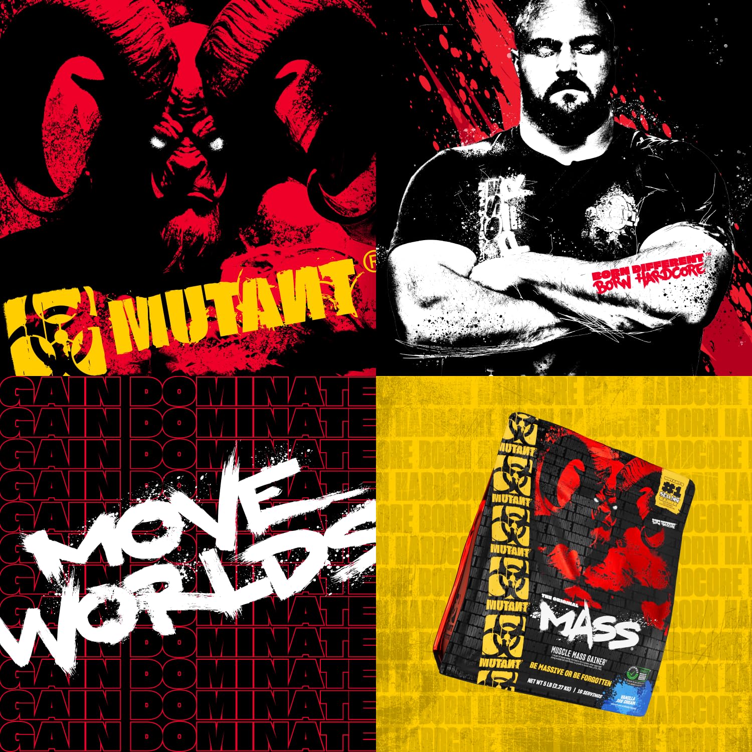 Sabor Triple Chocolate de Mutant Mass para una experiencia agradable.