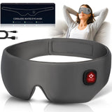 Mascarilla de seda sin cables Mutilplx, enfoque suave para descanso ocular cómodo.