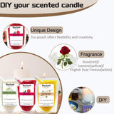 Muufuuser vela de soja aroma rosa, crea ambiente romántico en cualquier habitación.
