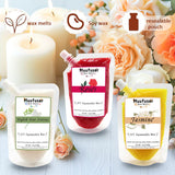 Muufuuser vela de soja en envase reciclable, opción ecológica para decorar.