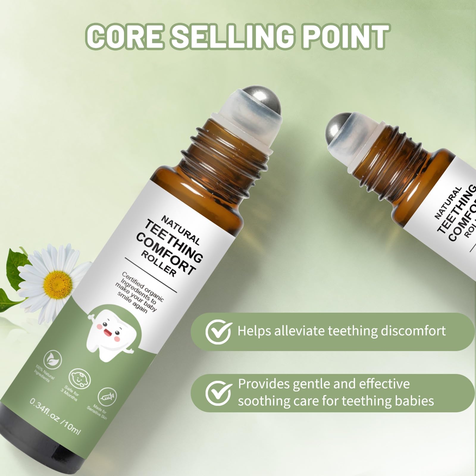 MVC Aceite de dentición, absorcion rápida para confort.