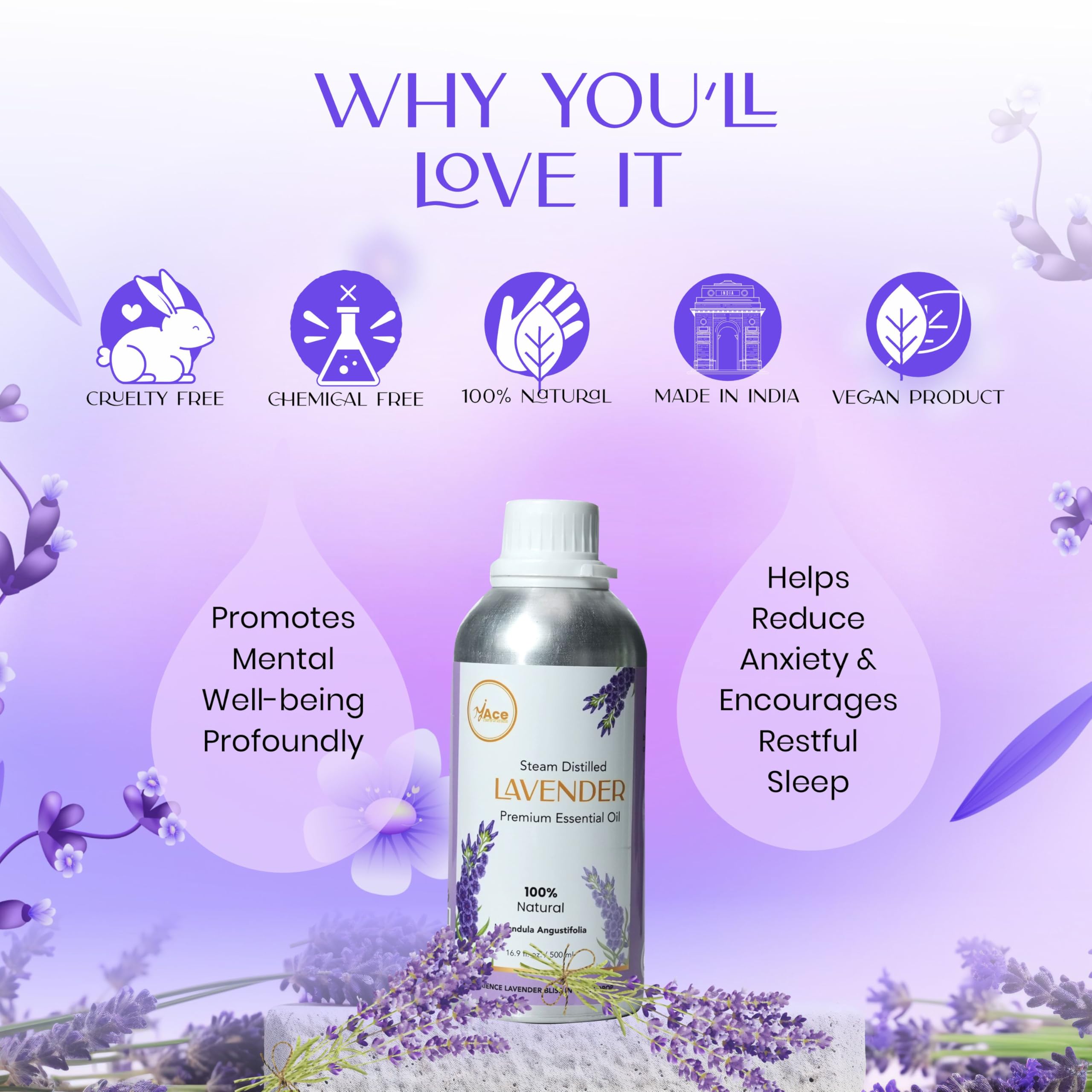 MY ACE cuidado de piel y cabello con lavanda