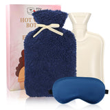 My Novel Things bolsa de agua caliente 2L con funda azul para confort duradero