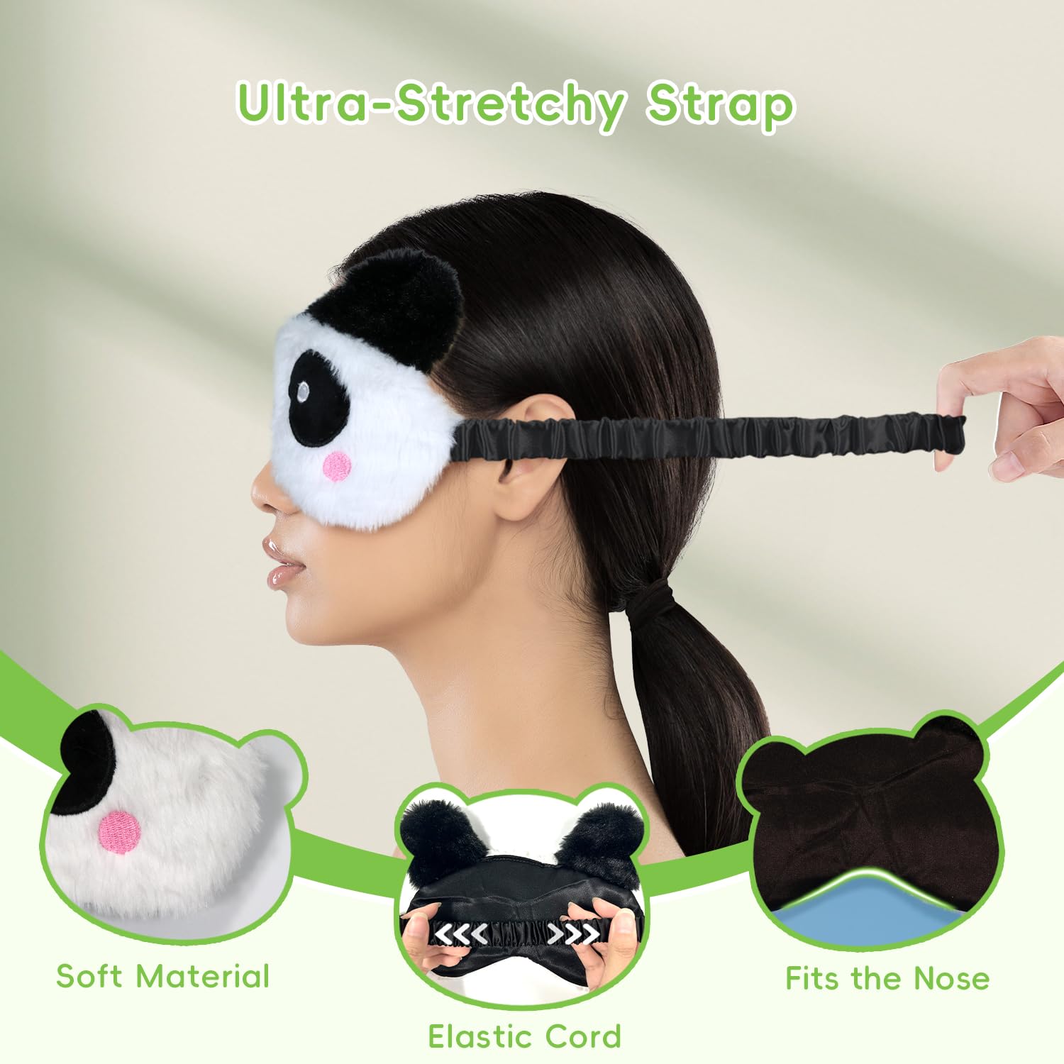 My Novel Things correa-ajustable-mascara: correa flexible que se adapta a cualquier talla