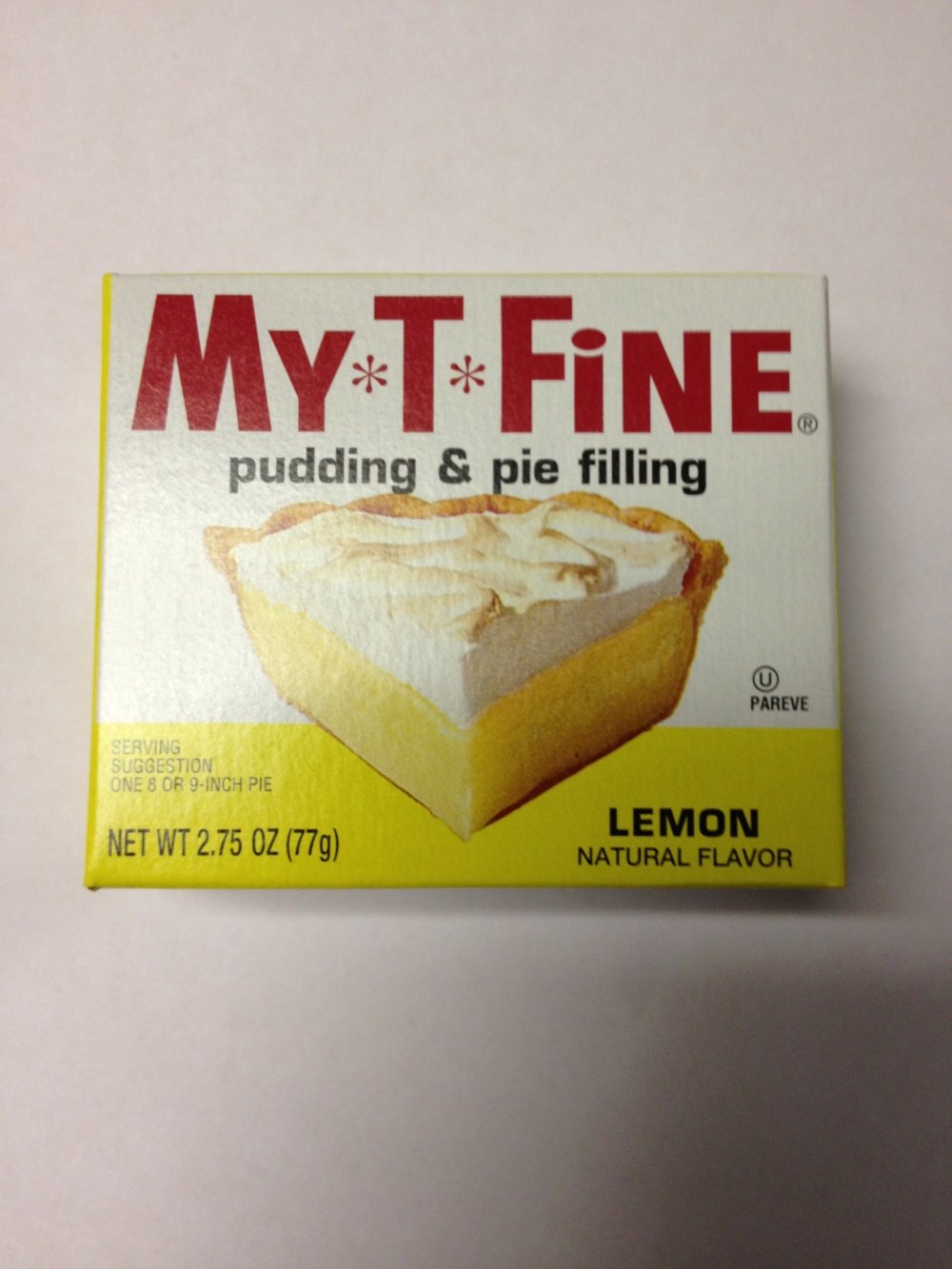 My-T-Fine pudín de limón, porción rápida para merienda sabrosa