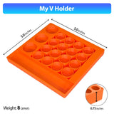 My V Holder, dimensiones 5x5, aprovecha el espacio del refrigerador.